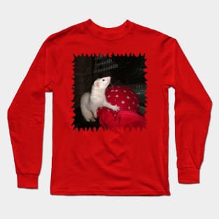 The Ivory Ferret and the Starry Red Bouncy House Long Sleeve T-Shirt